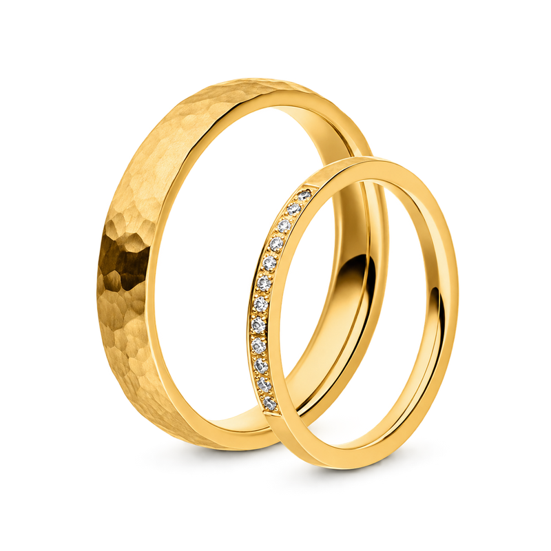 Manufaktur Trauringe Gelbgold I Jordan & Savannah