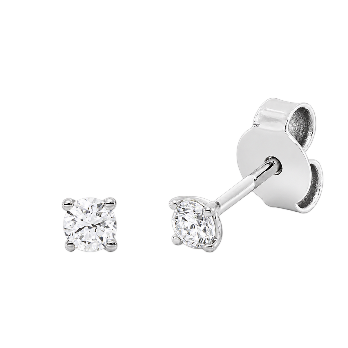 Ohrstecker ÉCLAT in Weißgold – Produktansicht | NÓIR Diamonds