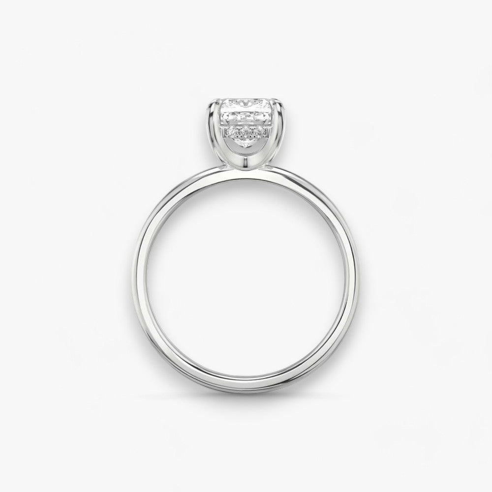 AMOUR (Cushion Platin ohne Pavenatürlicher Diamant )