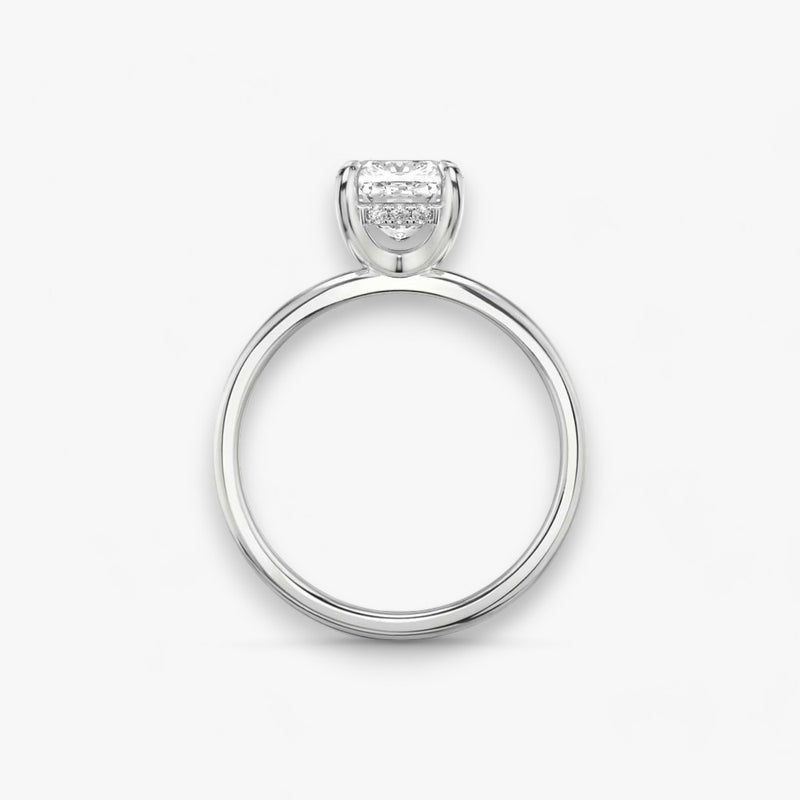 AMOUR (Cushion Platinum without Pave Natural Diamond)