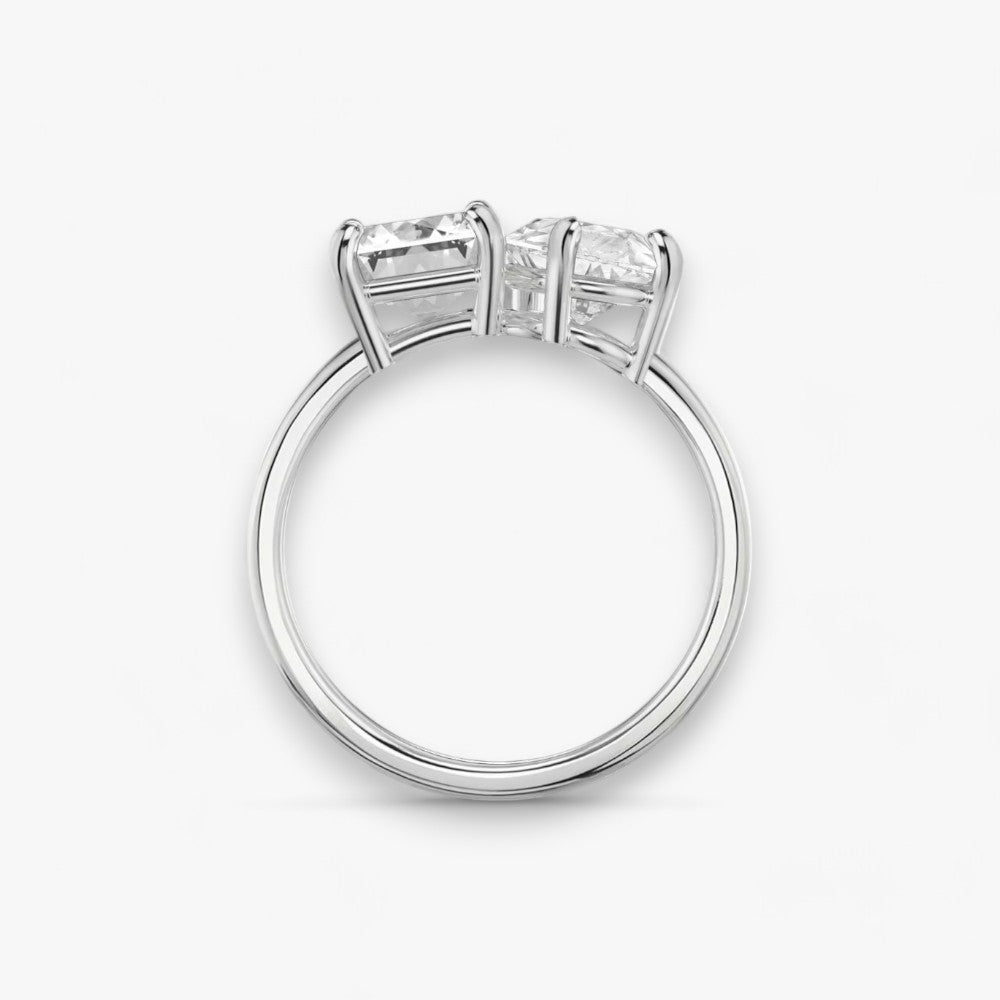 CHARME (Emerald + Tropfen Platin ohne Pavé)