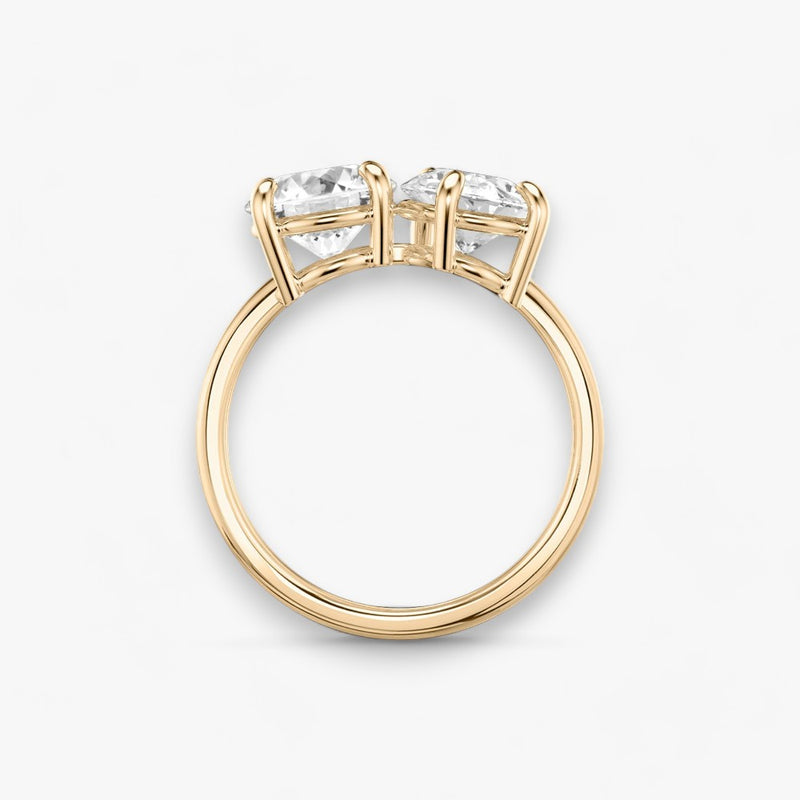 CHARM (Round+ Drop Rose Gold without Pavé LABGROWN)