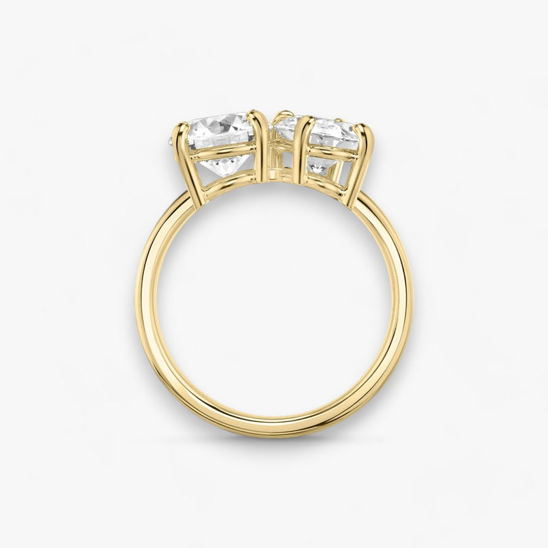 CHARM (Round + Oval Yellow Gold without Pavé LABGROWN)
