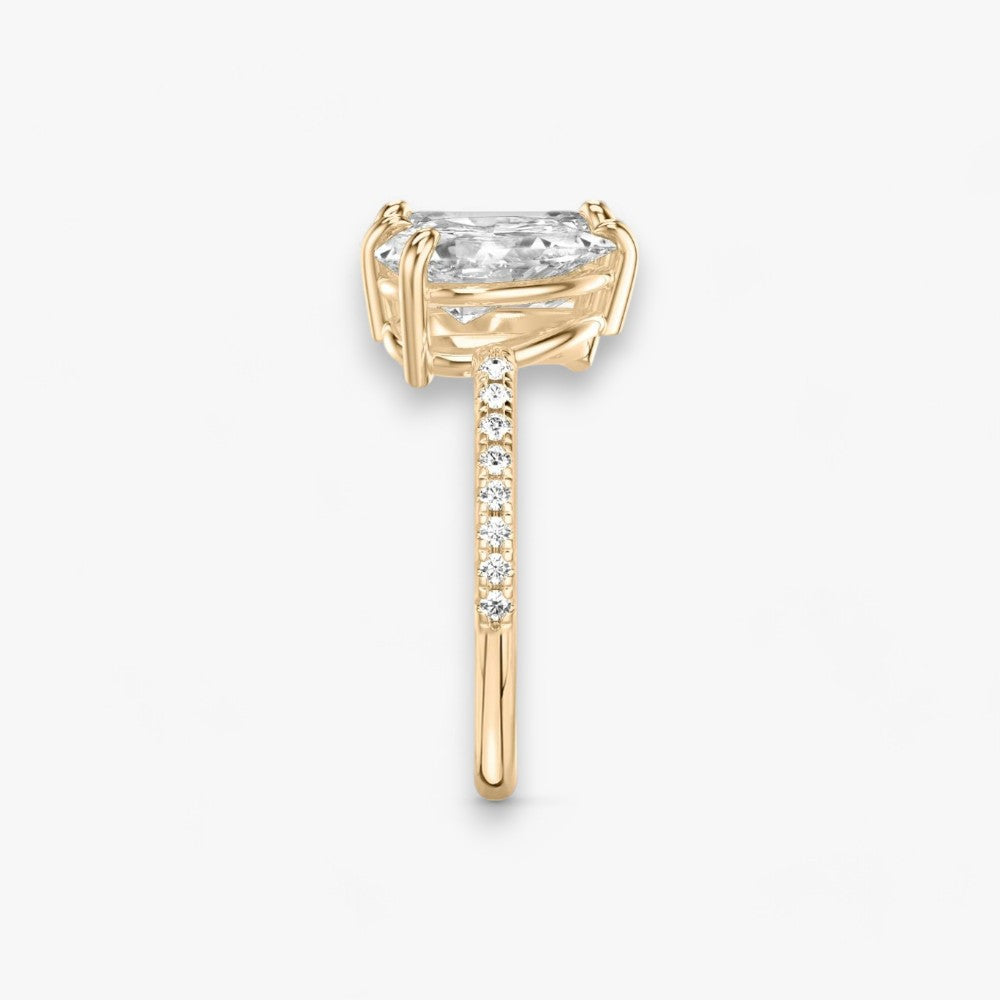 CHARME (Emerald + Tropfen Rosegold mit Pavé)