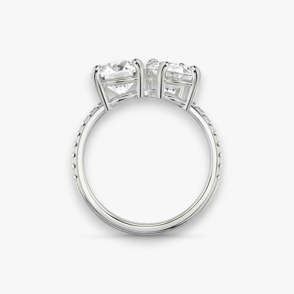 CHARME (Rund+ Oval platin mit Pavé)