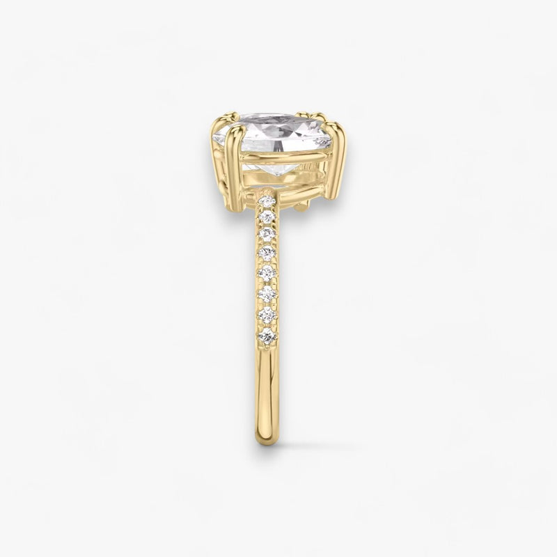 CHARM (Round + Oval Yellow Gold with Pavé LABGROWN)