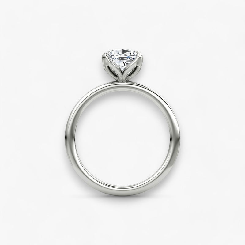 VENT (Cushion white gold without pave LABGROWN)