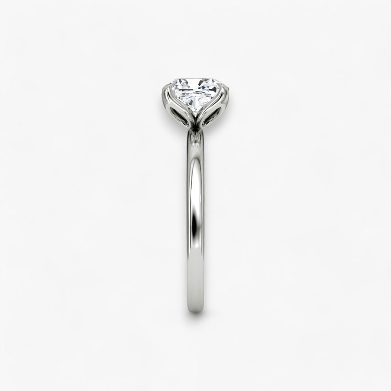 VENT (Cushion white gold without pave LABGROWN)