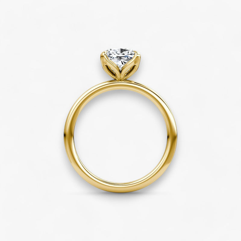 VENT (Cushion Yellow Gold without Pave LABGROWN)