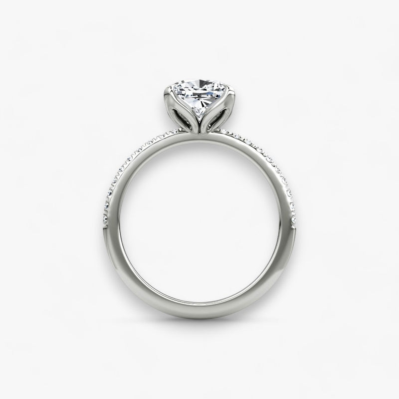 VENT (Cushion white gold with Pave LABGROWN)