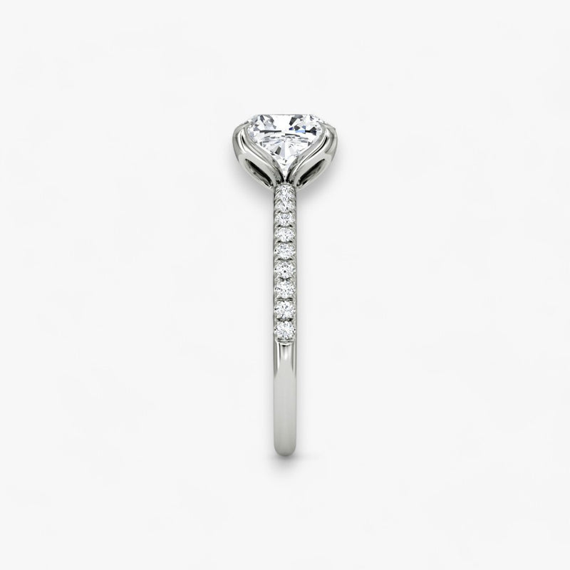 VENT (Cushion white gold with Pave LABGROWN)