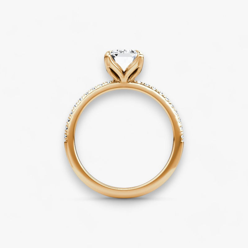 VENT (Emerald Rose Gold with Pave LABGROWN)