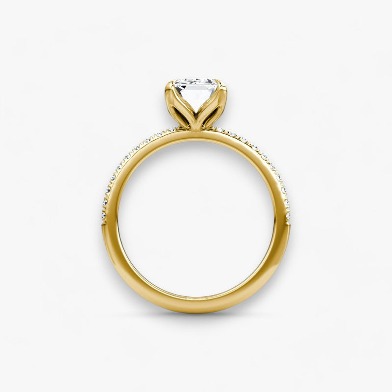VENT (Emerald yellow gold with Pave LABGROWN)