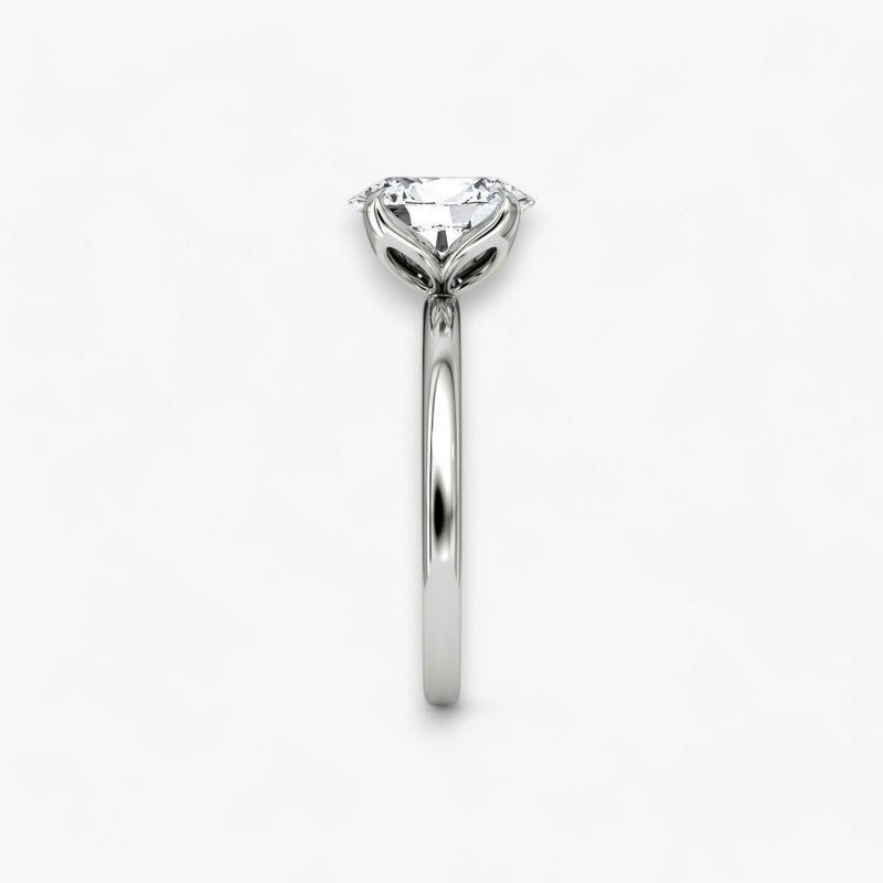 VENT (Oval White Gold without Pave LABGROWN)