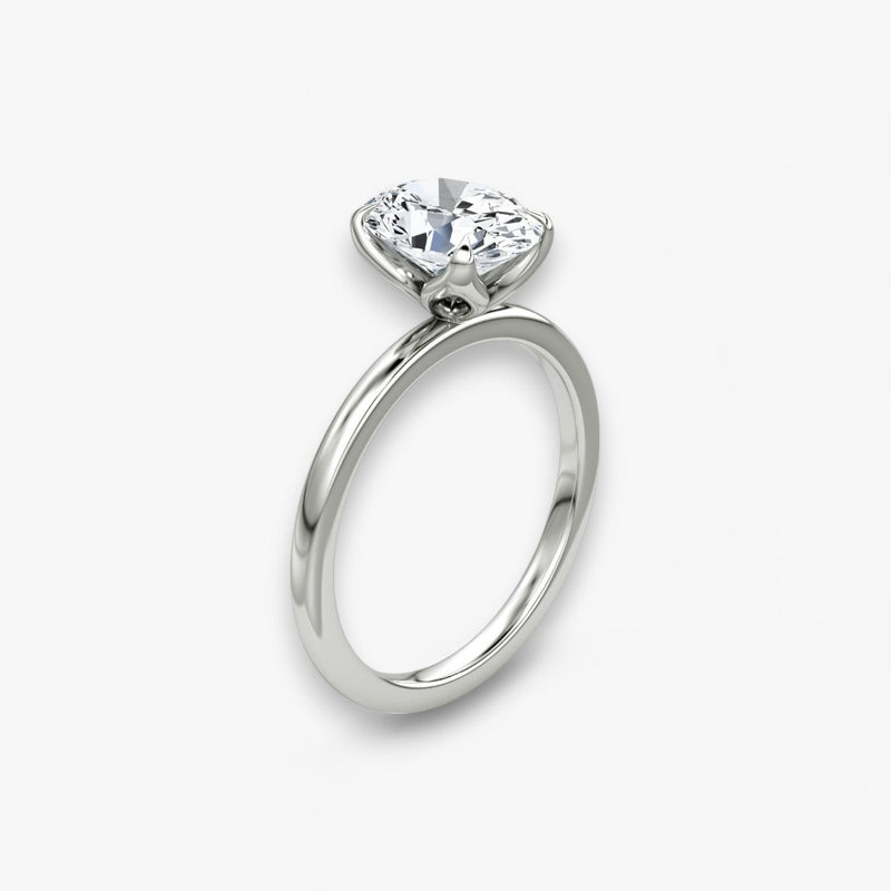 VENT (Oval White Gold without Pave LABGROWN)