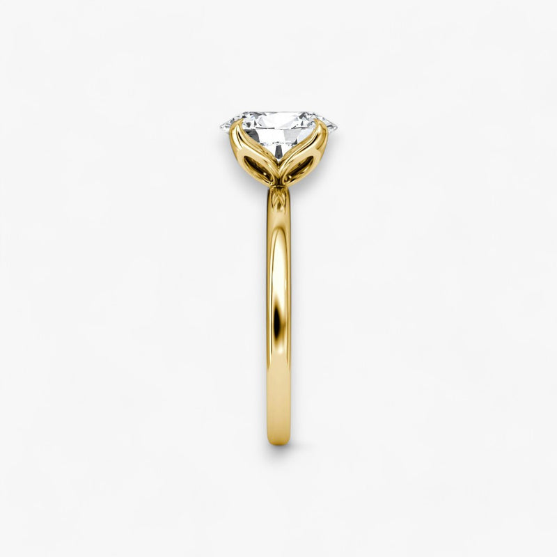 VENT (Oval Yellow Gold without Pave LABGROWN)