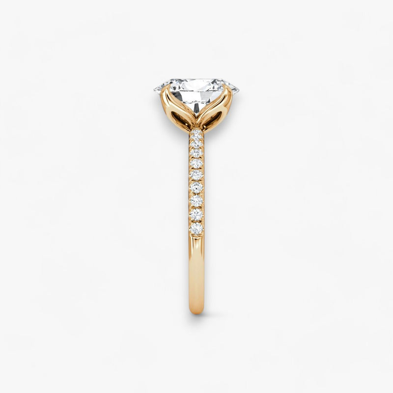VENT (Oval Rose Gold with Pave LABGROWN)
