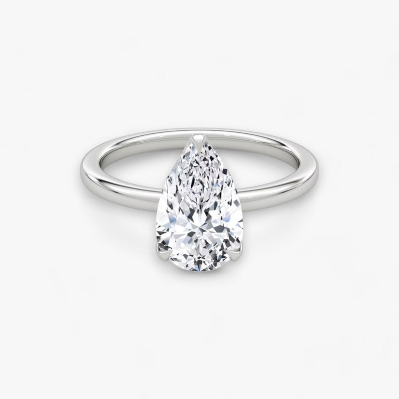 VENT (drop white gold without pave LABGROWN)