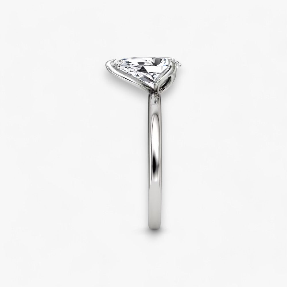 VENT (Tropfen natürlicher Diamant Platin ohne Pave)
