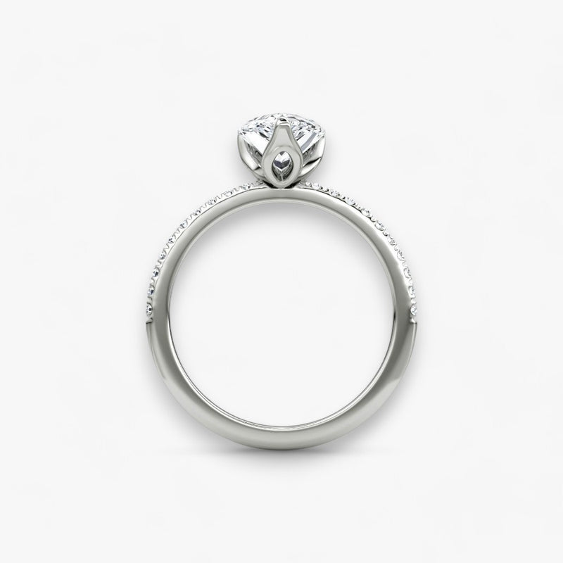 VENT (drop white gold with pave LABGROWN)