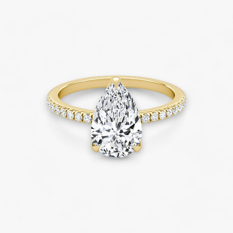 VENT (drop yellow gold with pave LABGROWN)