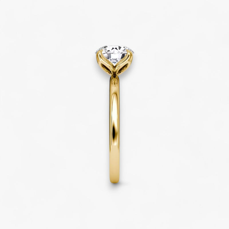 VENT (Round Yellow Gold without Pave LABGROWN)