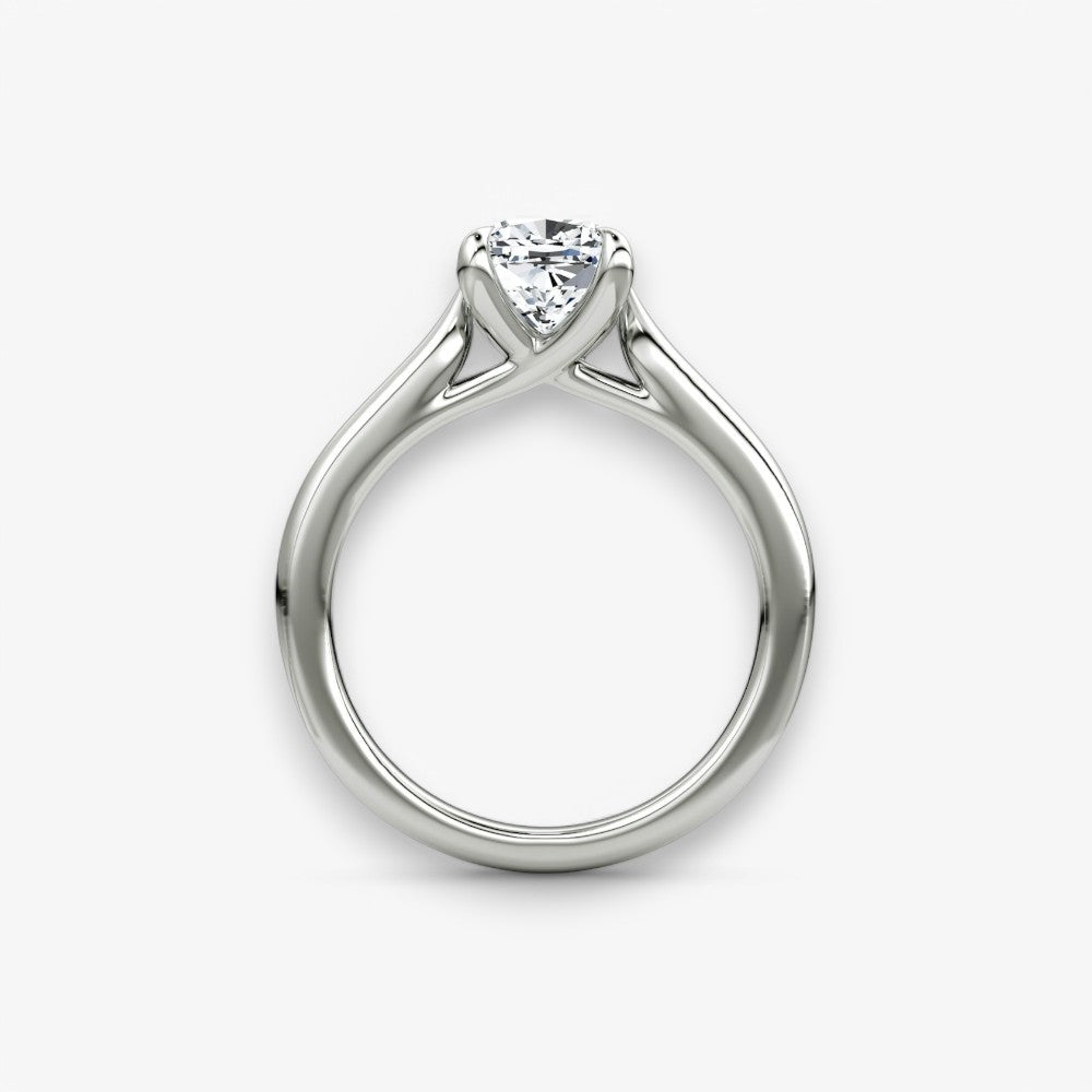 CELINÉ (Cushion Weissgold ohne Pave natürlicher Diamant)