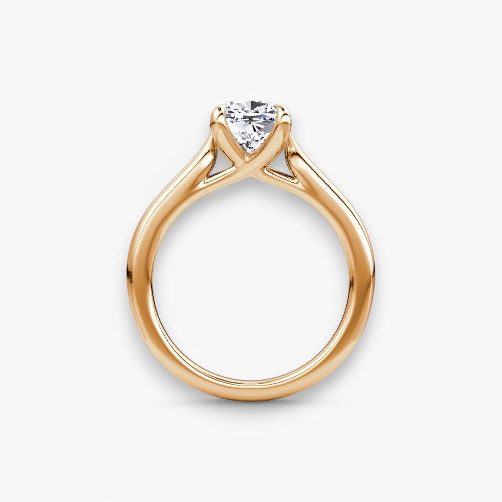 CELINÉ (Cushion Rosegold ohne Pave natürlicher Diamant)