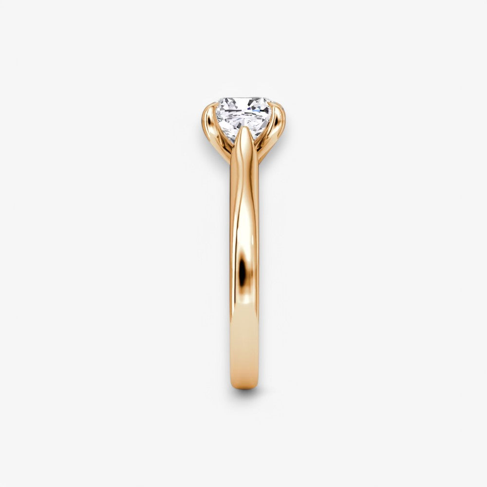 CELINÉ (Cushion Rosegold ohne Pave natürlicher Diamant)