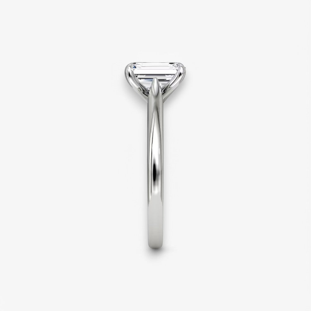 CELINÉ (Emerald Platin ohne Pave natürlicher Diamant)