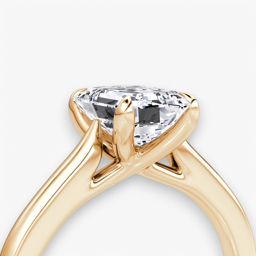 CELINÉ (Emerald Rosegold ohne Pave natürlicher Diamant)