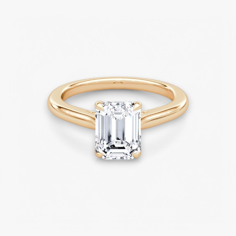 CELINÉ (Emerald Rosegold ohne Pave natürlicher Diamant)
