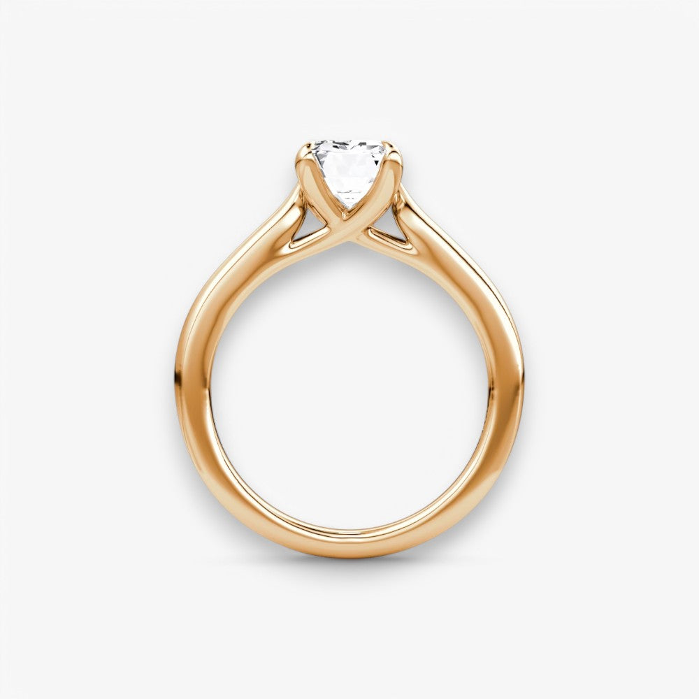 CELINÉ (Emerald Rosegold ohne Pave natürlicher Diamant)