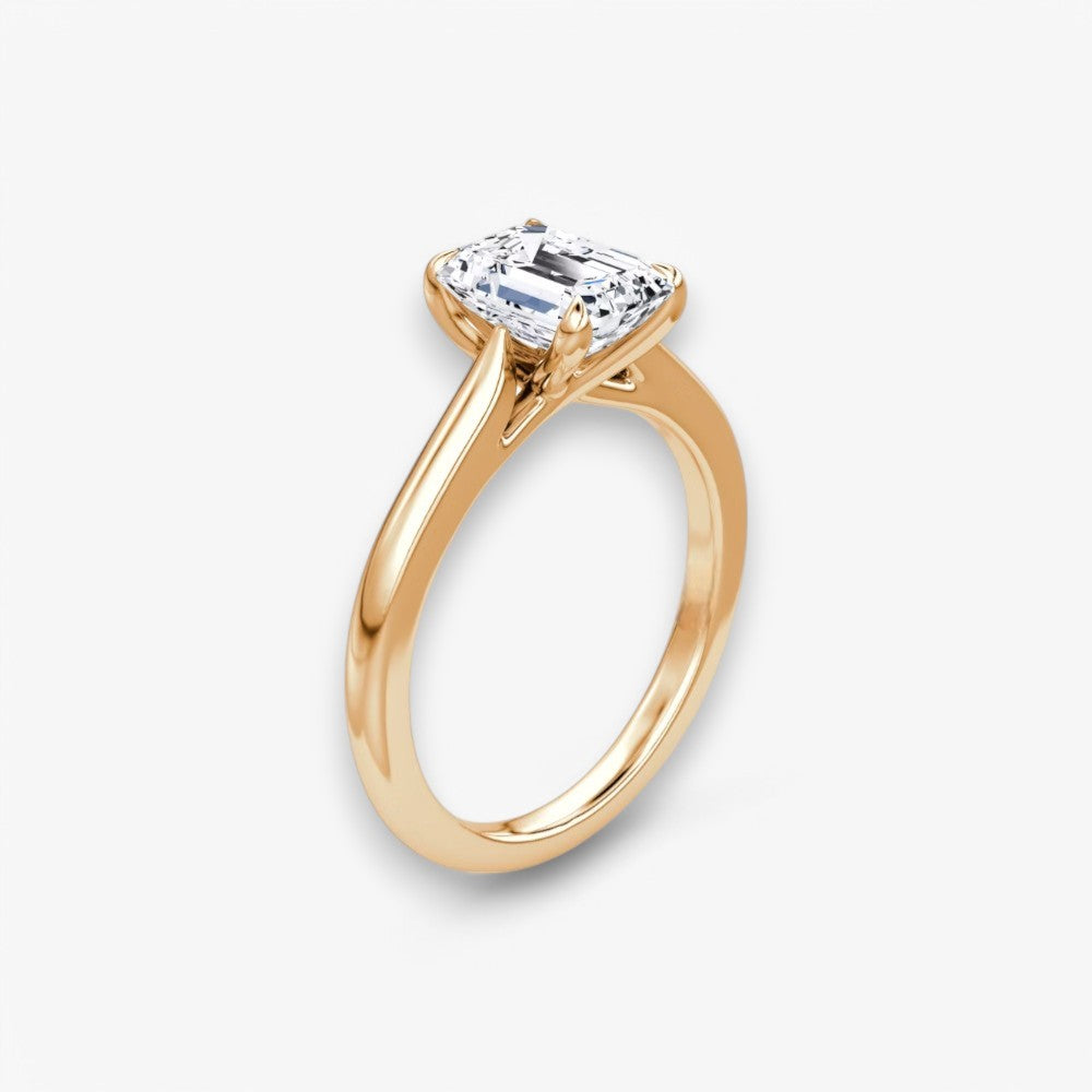 CELINÉ (Emerald Rosegold ohne Pave natürlicher Diamant)