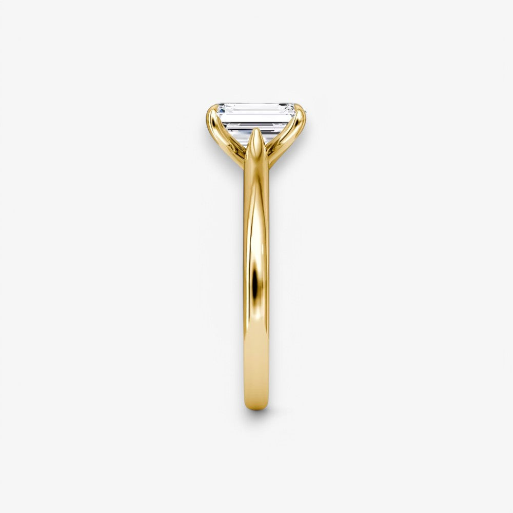 CELINÉ (Emerald Gelbgold ohne Pave natürlicher Diamant)