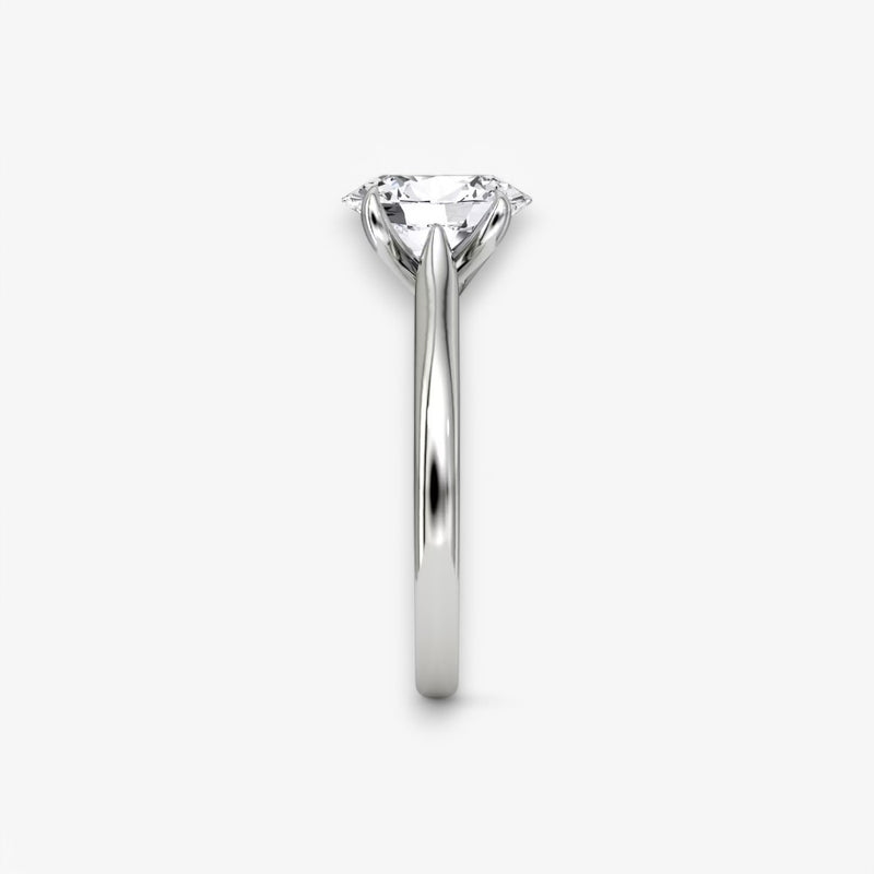 VITRA (Oval White Gold without Pave LABGROWN)