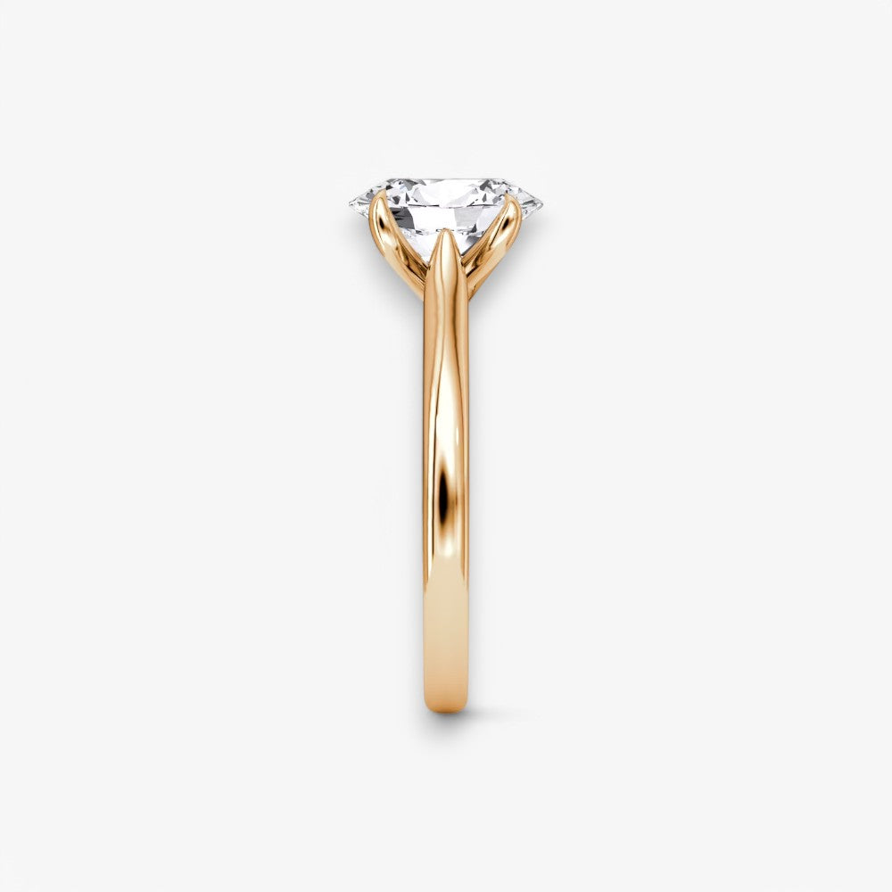 CELINÉ (Oval Rosegold ohne Pave natürlicher Diamant)