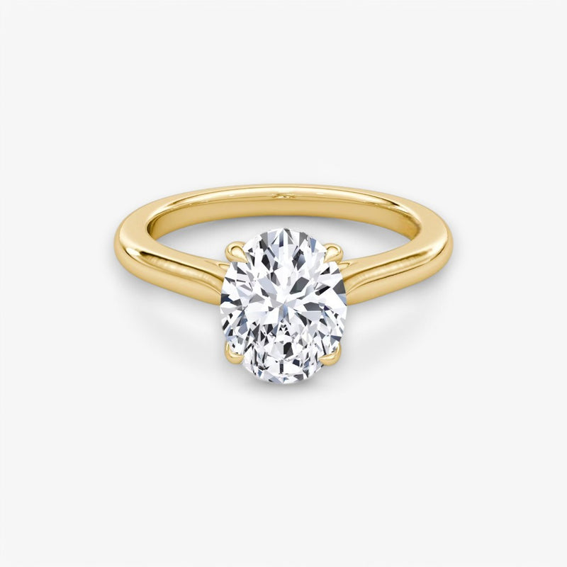 VITRA (Oval Yellow Gold without Pave LABGROWN)