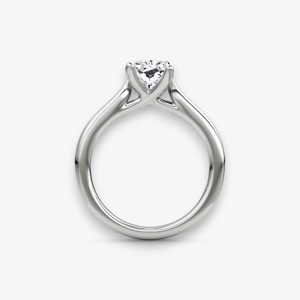 CELINÉ (Radiant Weissgold ohne Pave natürlicher Diamant)