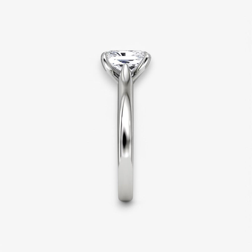 CELINÉ (Radiant Weissgold ohne Pave natürlicher Diamant)
