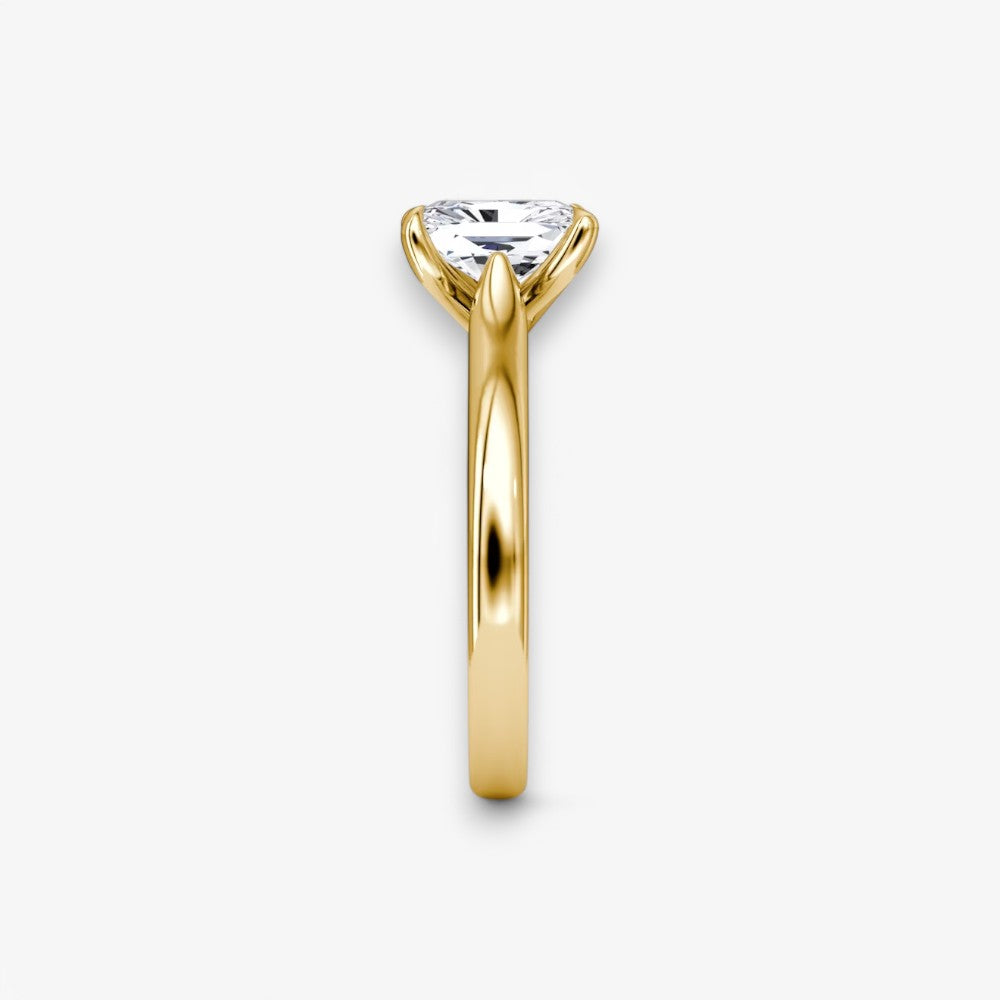 CELINÉ (Radiant Gelbgold ohne Pave natürlicher Diamant)