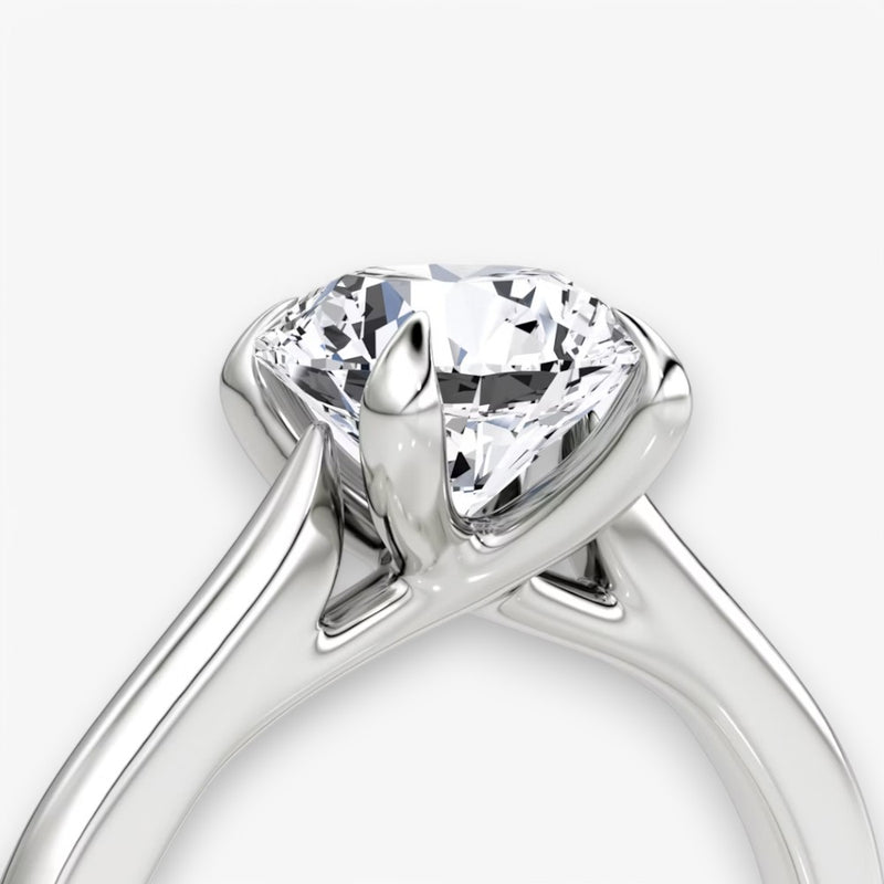 VITRA (Round White Gold without Pave LABGROWN)