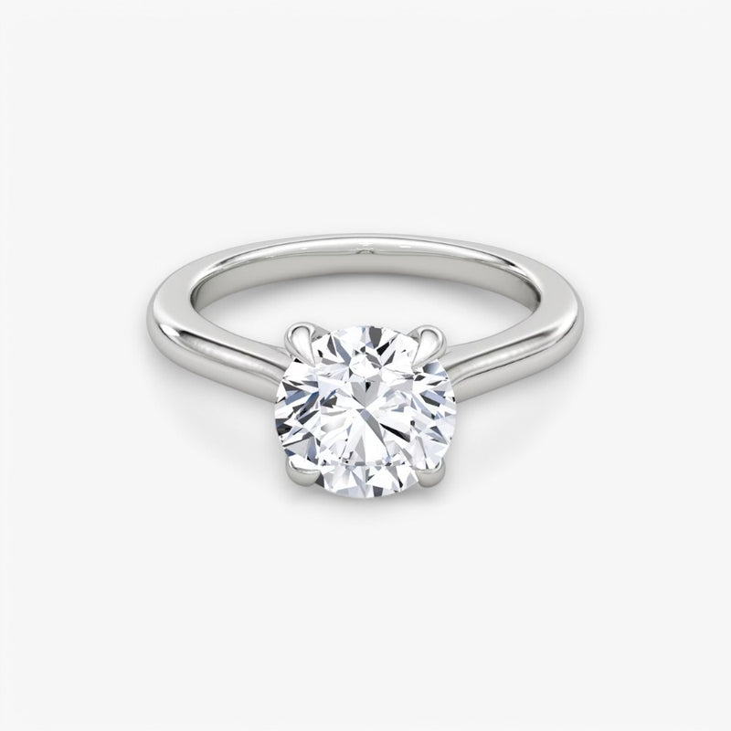 VITRA (Round White Gold without Pave LABGROWN)