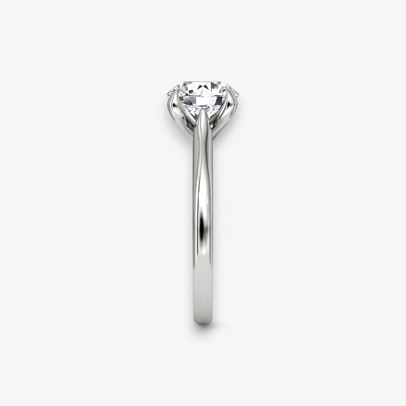 VITRA (Round White Gold without Pave LABGROWN)