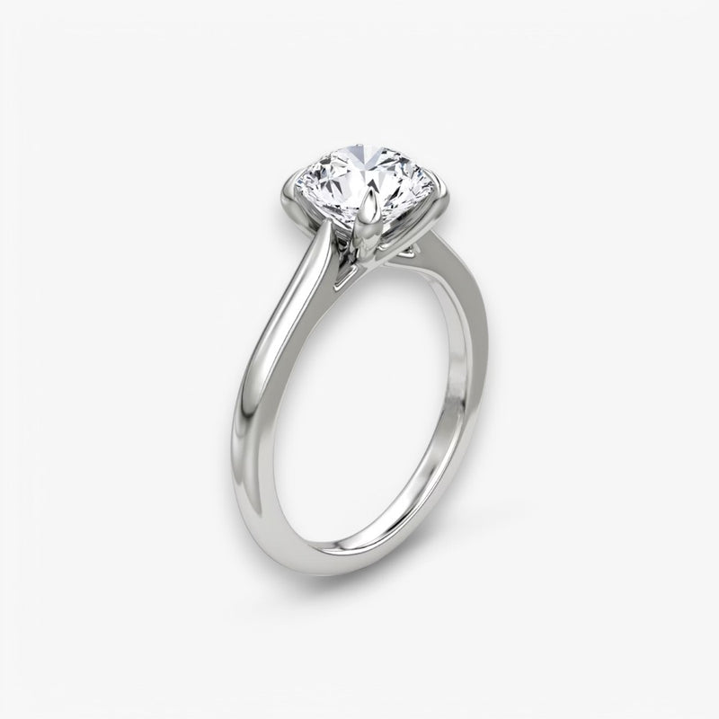VITRA (Round White Gold without Pave LABGROWN)