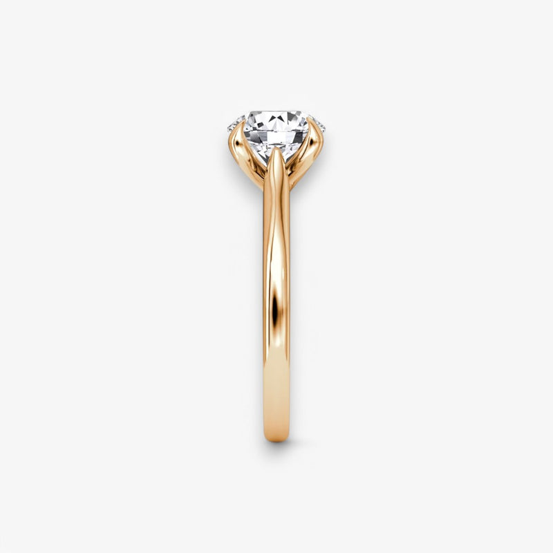 VITRA (Round Rose Gold without Pave LABGROWN)