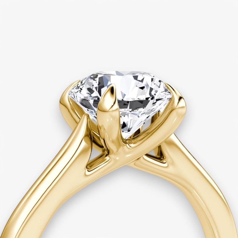 VITRA (Round Yellow Gold without Pave LABGROWN)
