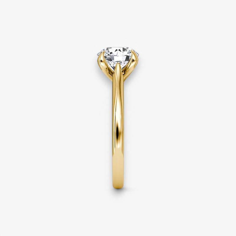 VITRA (Round Yellow Gold without Pave LABGROWN)