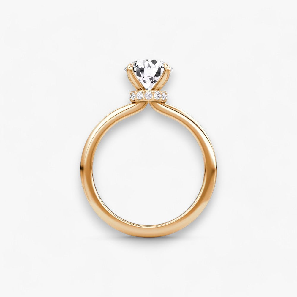 JOIE (Round Natural Diamond Rose Gold without Pave)