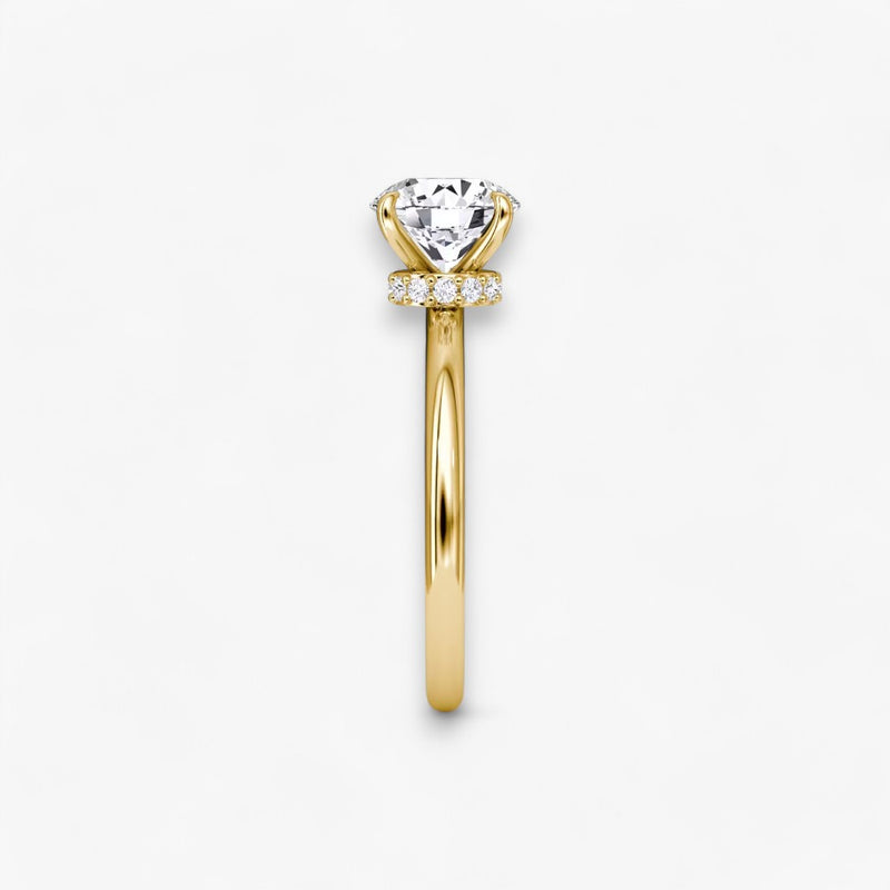 JOIE (Rund natürlicher Diamant Gelbgold ohne Pave)